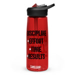 Discipline + Effort + Time = Results Water Bottle