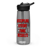 Discipline + Effort + Time = Result Water Bottle