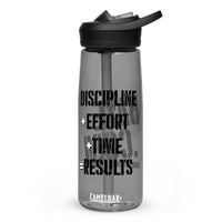 Discipline + Effort + Time = Results Water Bottle